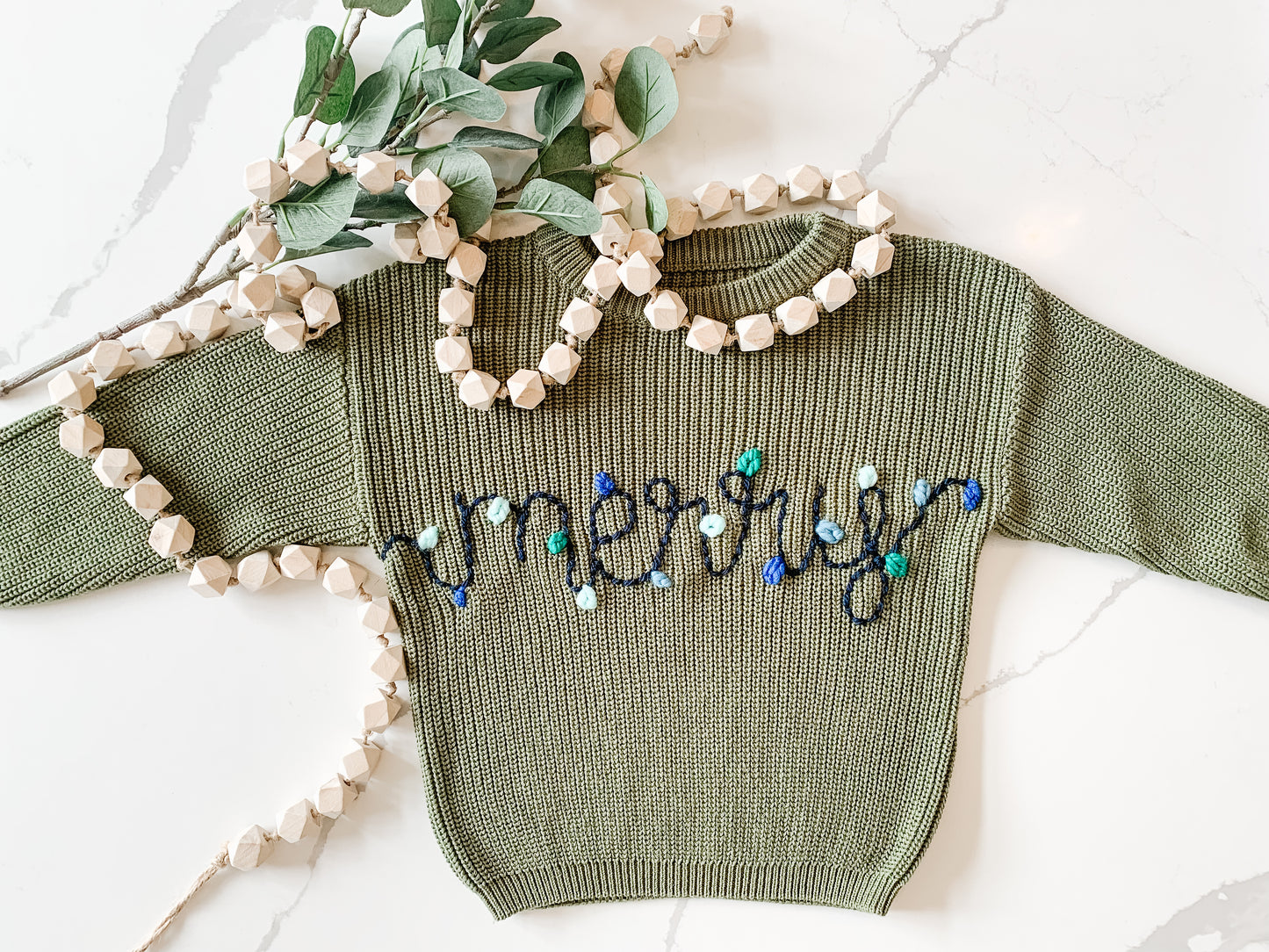 Merry & Bright On Green