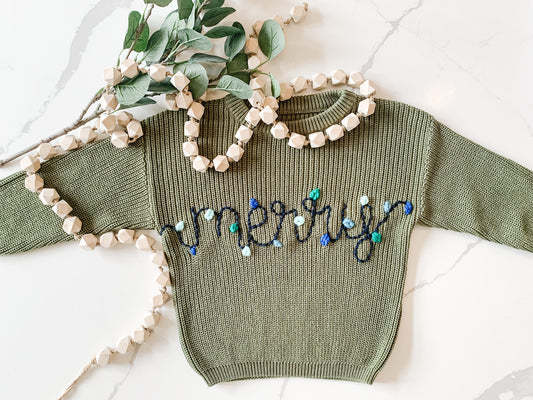 Merry & Bright On Green