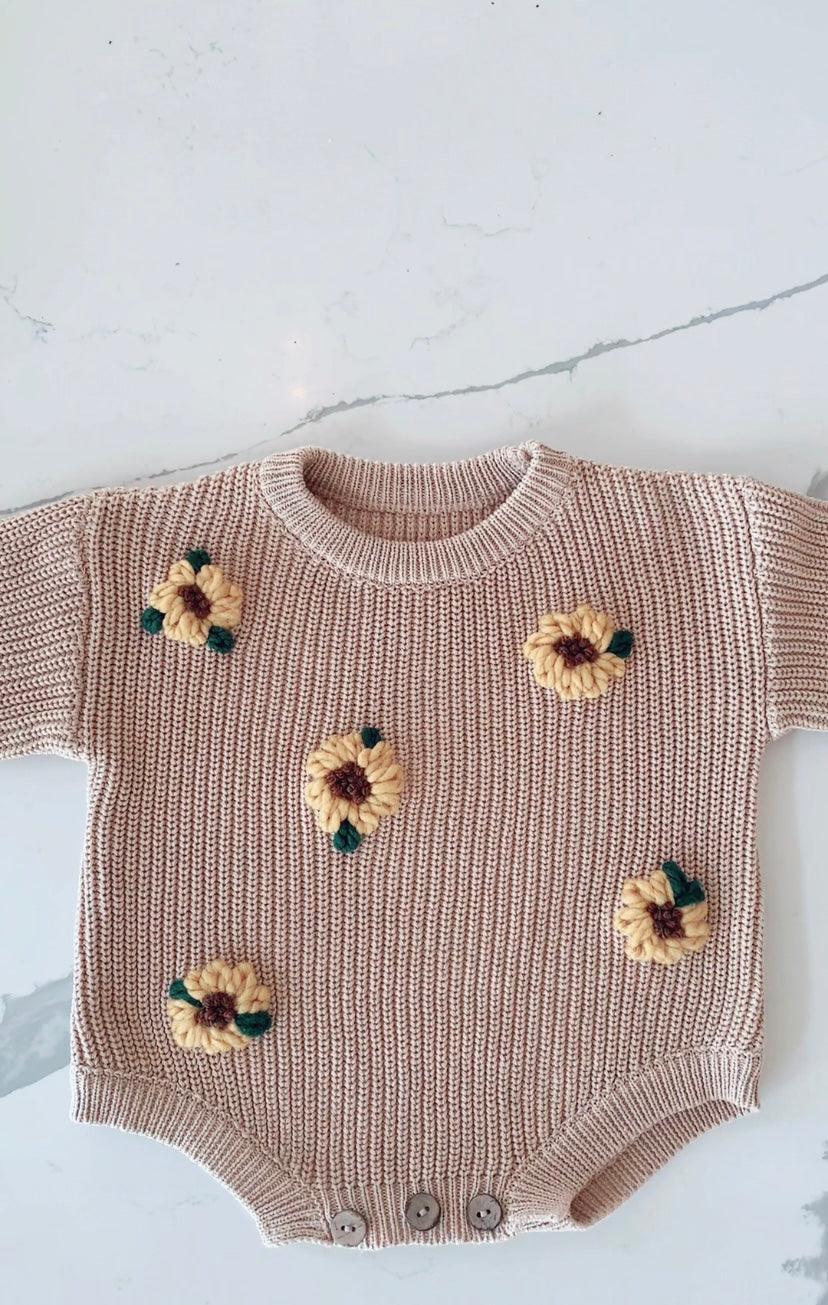 Sunflower On Iced Latte Romper