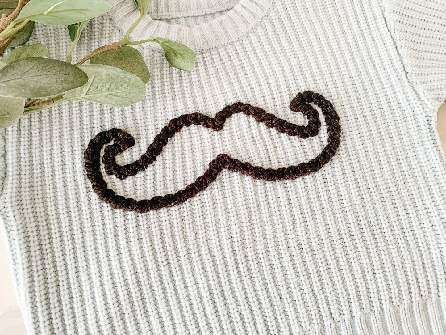 Mustache On Sky Blue