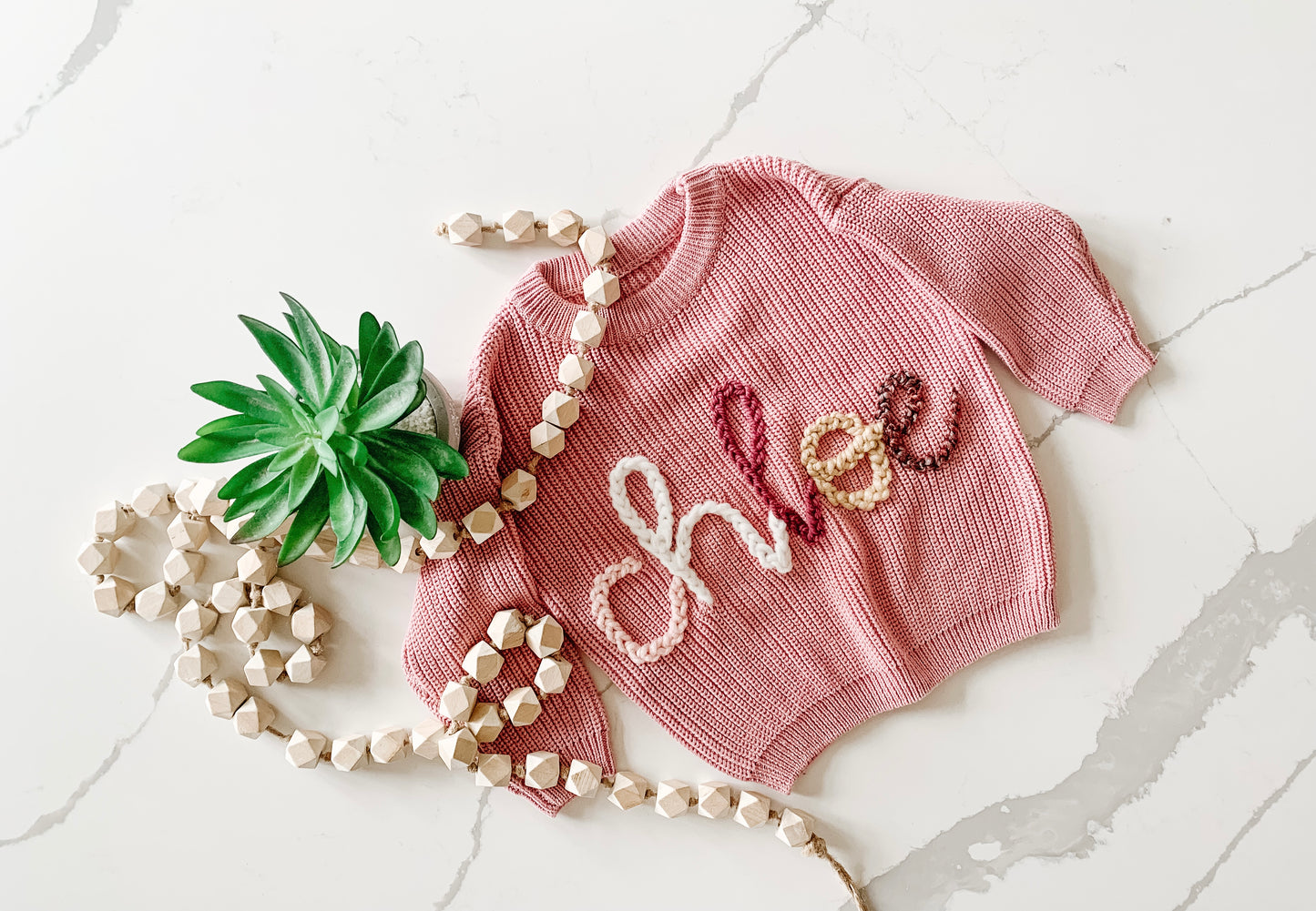 Custom Knit Sweater in I Pink I Can