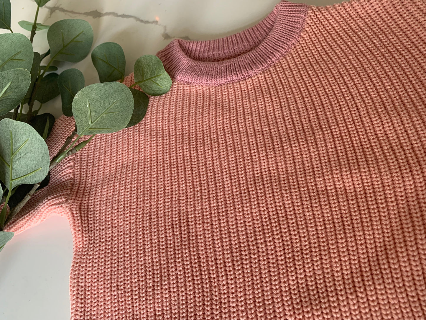 Custom Knit Sweater in Cotton Candy
