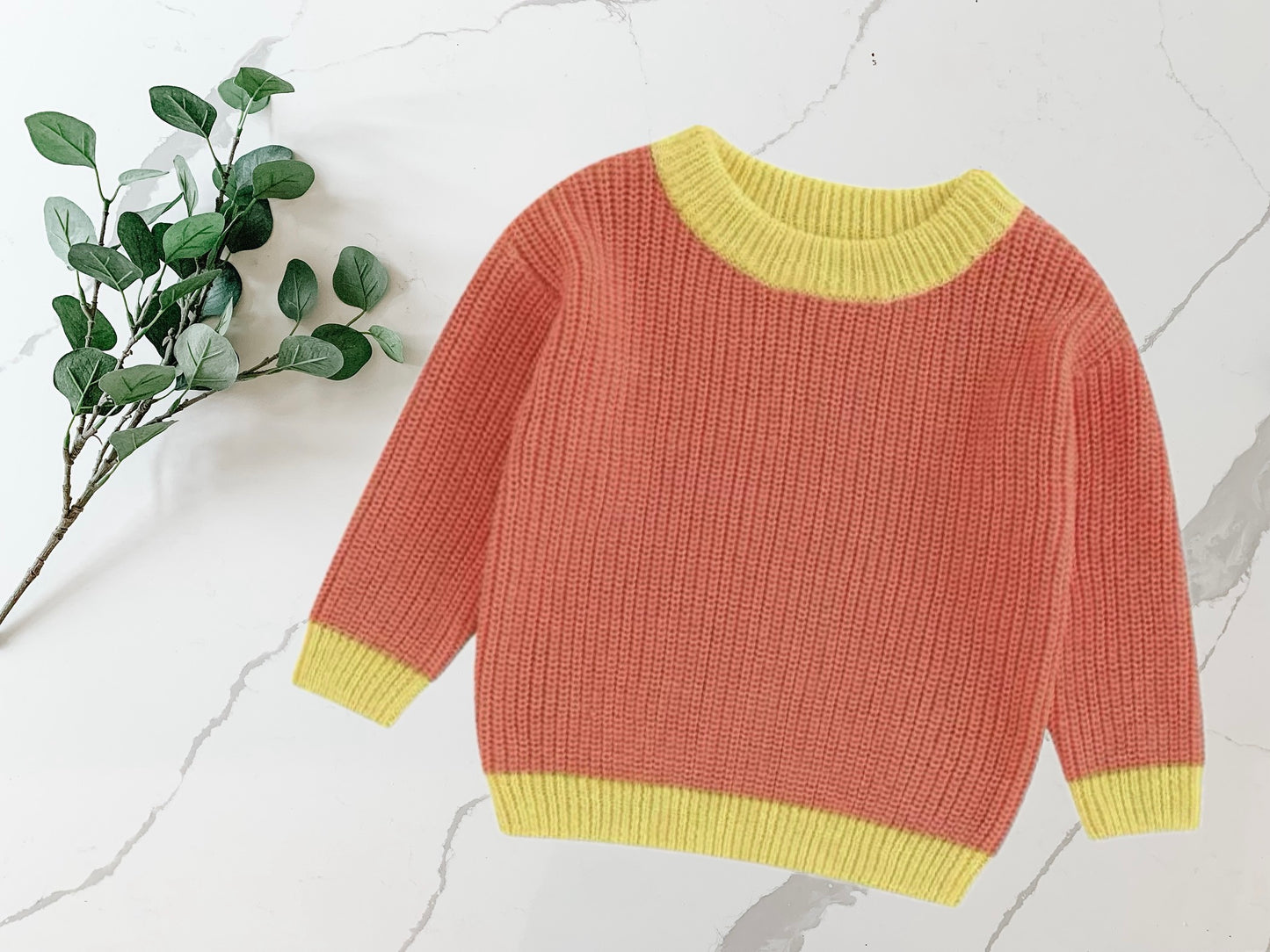 Custom Knit Sweater in Strawberry Sorbet