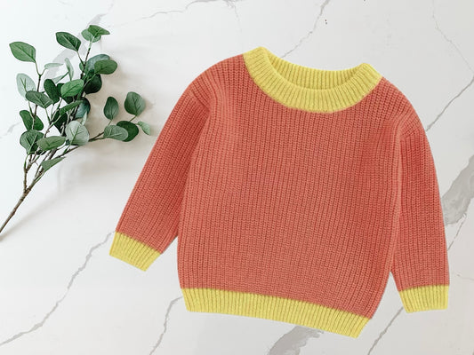 Custom Knit Sweater in Strawberry Sorbet