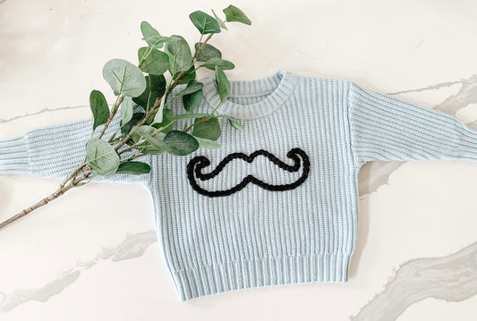 Mustache On Sky Blue