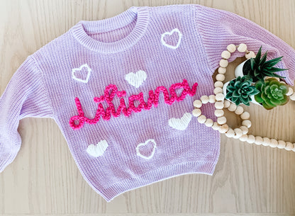 Custom Knit Sweater in Laven-Dorable