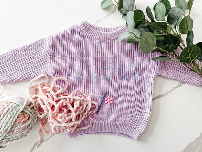 Custom Name DIY Knit Kit