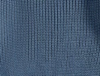 Custom Knit Sweater in Blue Denim