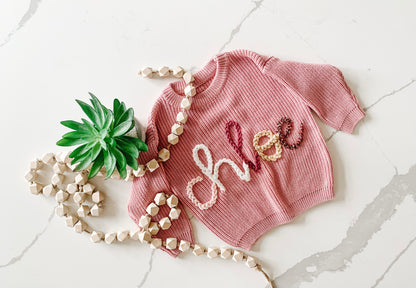 Custom Knit Sweater in I Pink I Can