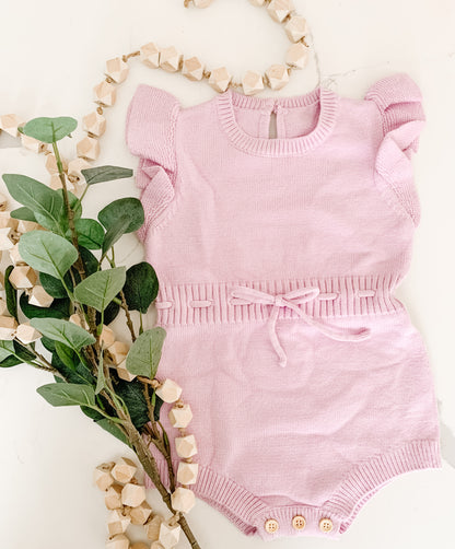 Short Sleeve Ruffle Romper